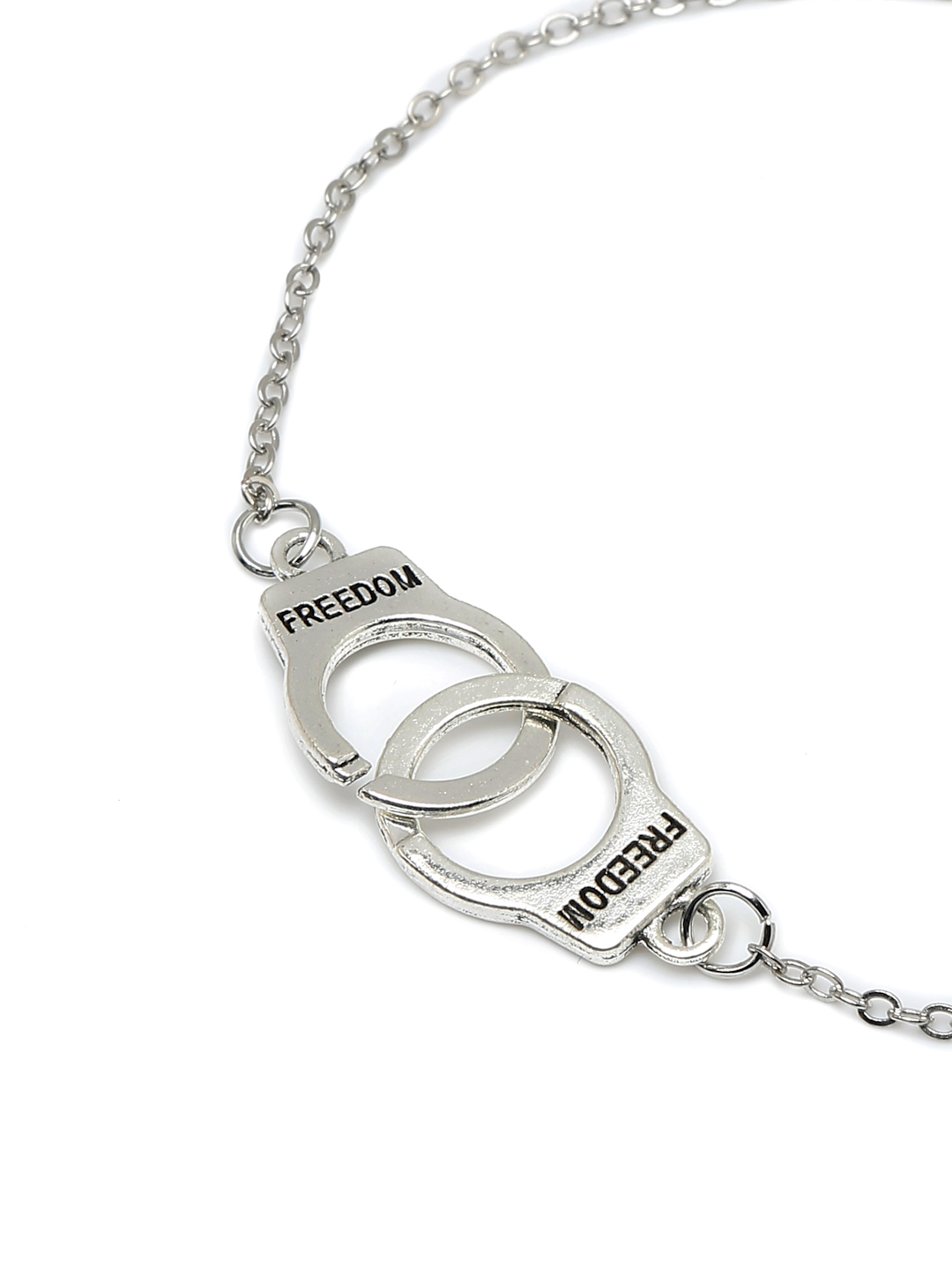 YouBella Jewellery Charm Bracelet Bangle for Girls and Women (Silver) (YBBN_91971)